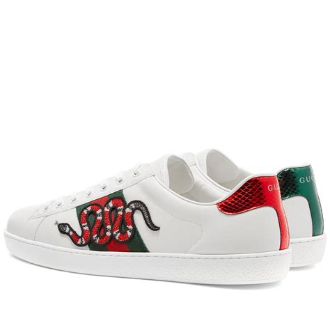 gucci new ace snake lace up sneakers|Gucci new ace sneaker men.